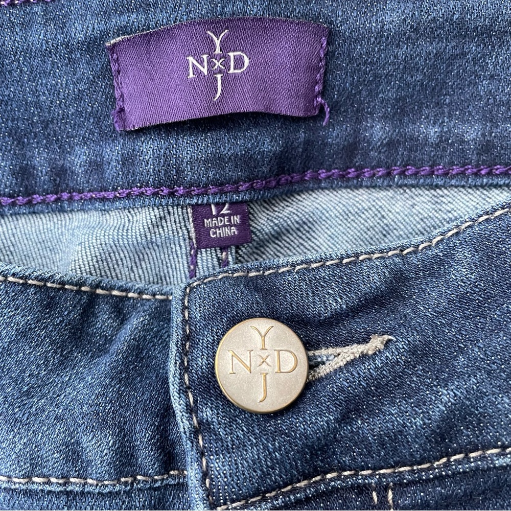 NYDJ Bermuda Shorts Stretch Denim Size 12 - Picture 2 of 6